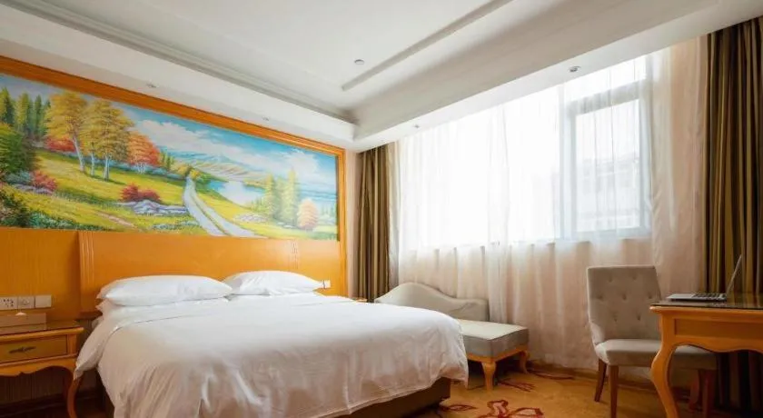 Bed in Vienna Hotel Tianjin 5th Avenue Youyi Road Cultural Center Metro Station