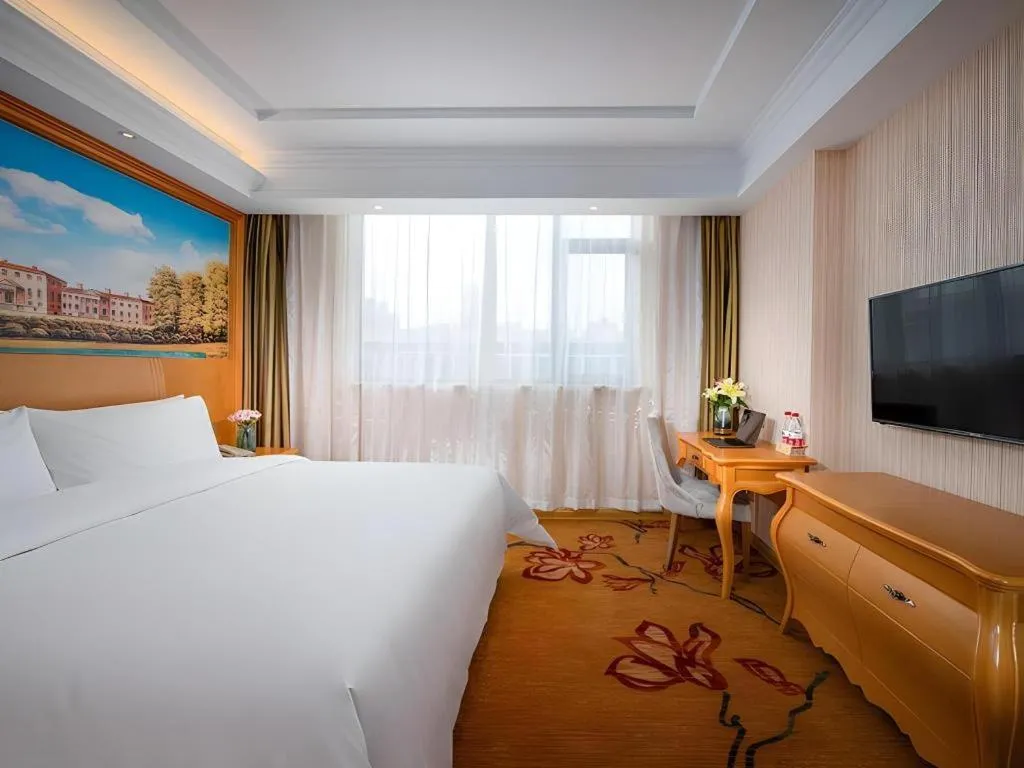 Bed in Vienna Hotel Tianjin 5th Avenue Youyi Road Cultural Center Metro Station