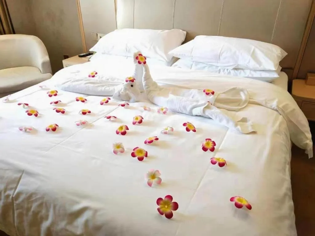 Bed in Vienna Hotel Anhui Huainan Railway Station