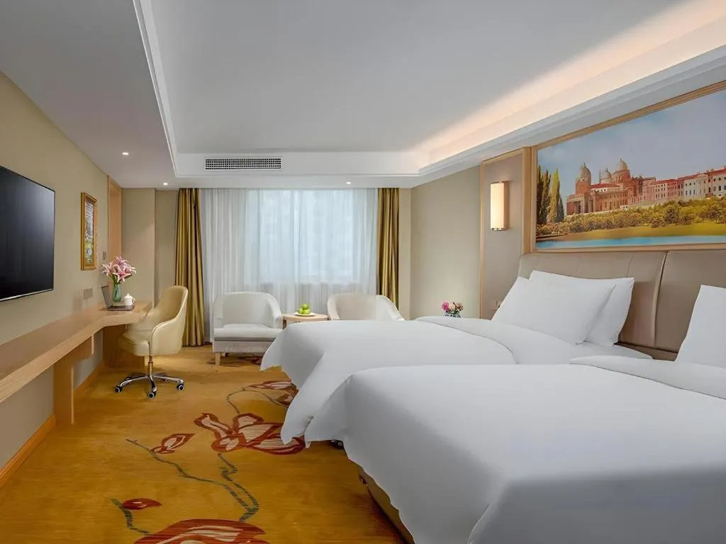 Bed in Vienna Hotel Anhui Huainan Railway Station