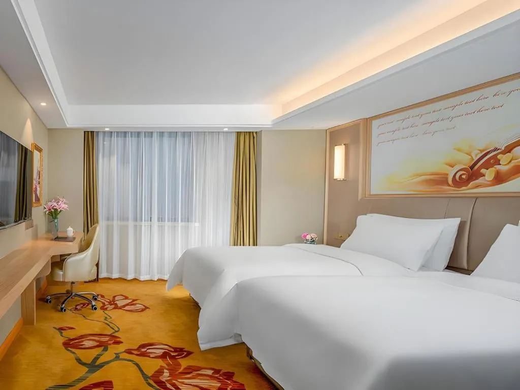 Bed in Vienna Hotel Anhui Huainan Railway Station