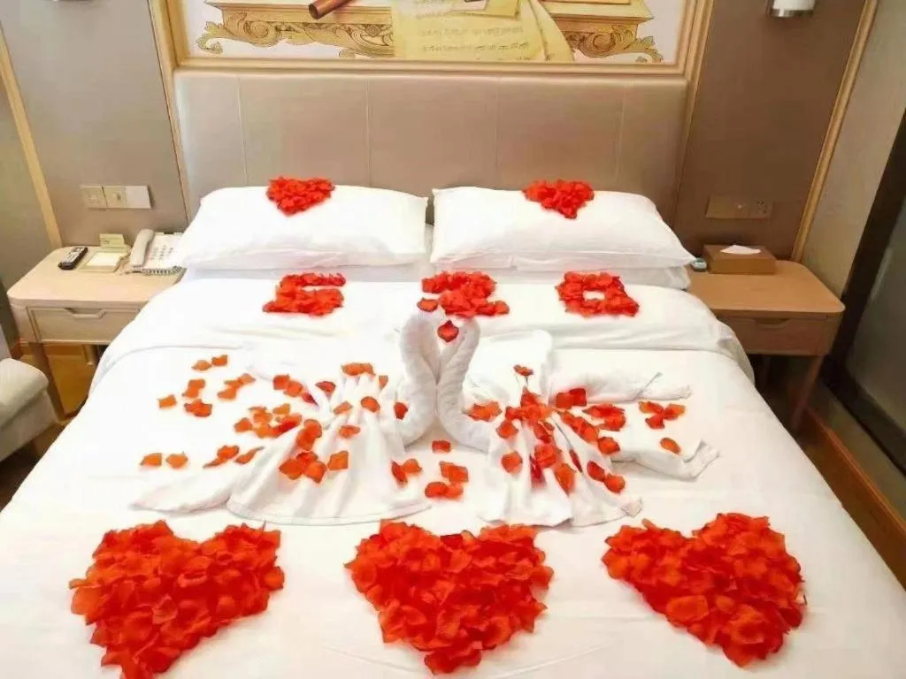 Bed in Vienna Hotel Anhui Huainan Railway Station