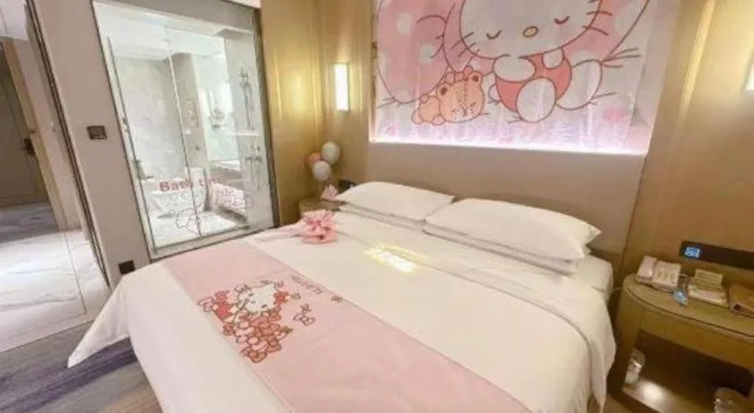 Bed in Venus Royal Hotel Guangdong Zhongshan Dongfeng Center