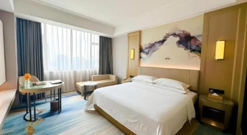 Bed in Venus Royal Hotel Guangdong Zhongshan Dongfeng Center