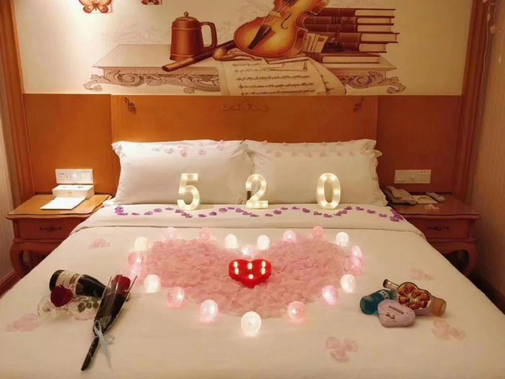 Bed in Vienna Hotel Guangxi Yulin Rong County Guinan Road