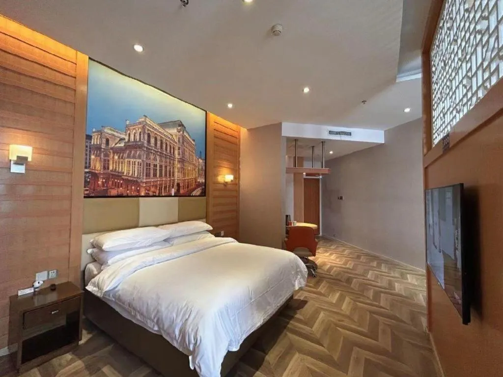 Bed in Vienna Hotel Chengdu Exhibition Center In Time City