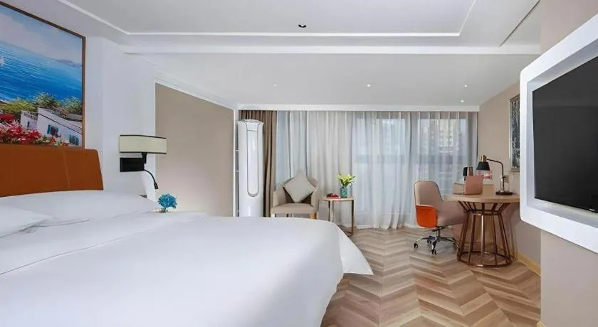 Bed in Vienna Hotel Chengdu Exhibition Center In Time City