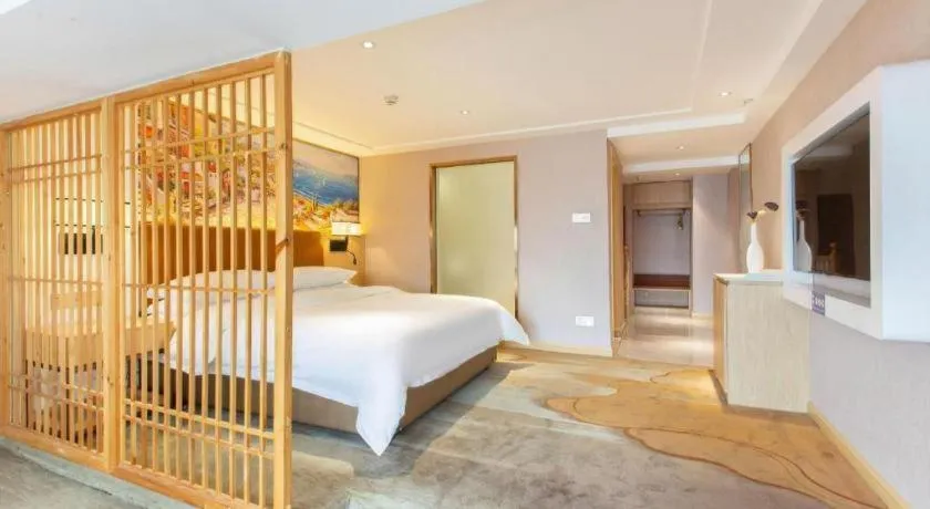 Bed in Vienna Hotel Chengdu Exhibition Center In Time City