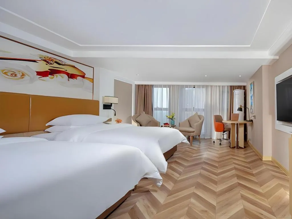 Bed in Vienna Hotel Chengdu Exhibition Center In Time City