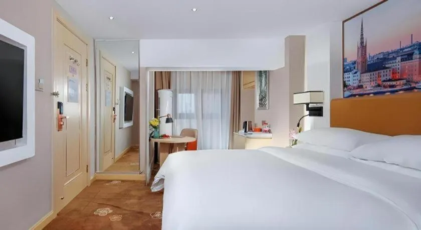 Bed in Vienna Hotel Chengdu Exhibition Center In Time City