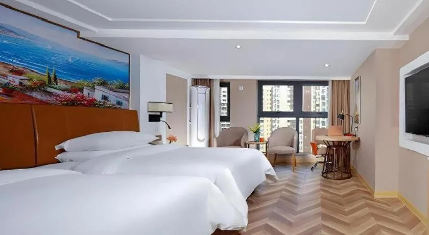 Bed in Vienna Hotel Chengdu Exhibition Center In Time City