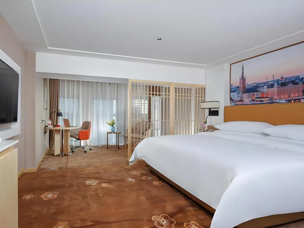 Bed in Vienna Hotel Chengdu Exhibition Center In Time City