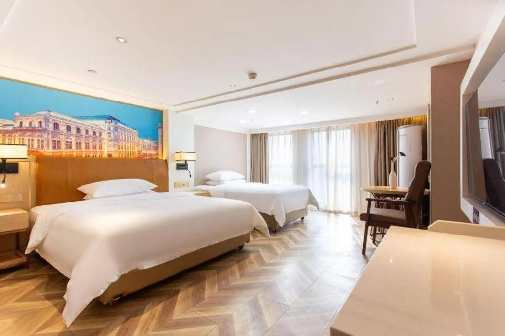 Bed in Vienna Hotel Chengdu Exhibition Center In Time City