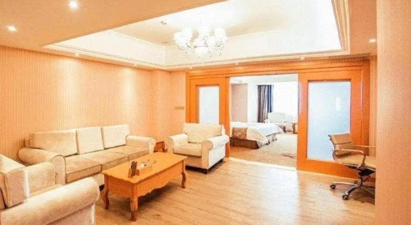 Bed in Vienna Hotel Shandong Laizhou Langhu International Plaza