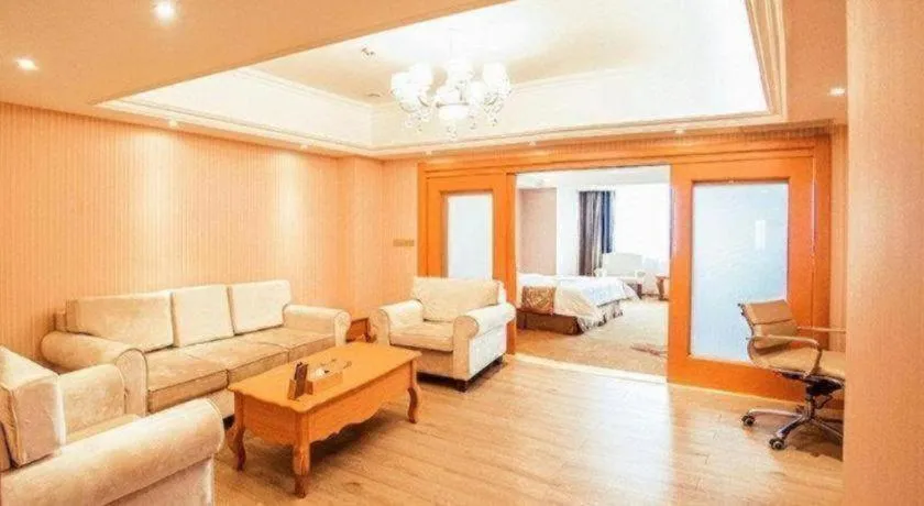 Bed in Vienna Hotel Shandong Laizhou Langhu International Plaza