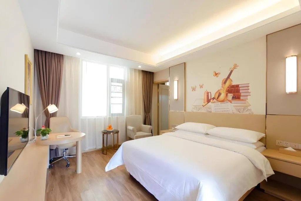 Bed in Vienna Hotel Yunnan Dali Ancient City Scenic Spot