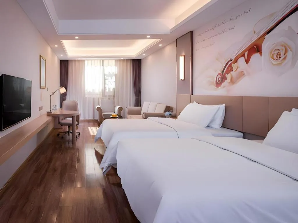 Bed in Vienna Hotel Yunnan Dali Ancient City Scenic Spot