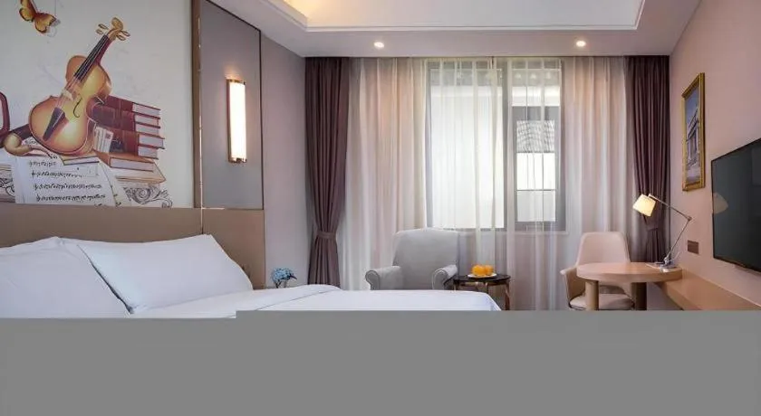 Bed in Vienna Hotel Yunnan Dali Ancient City Scenic Spot