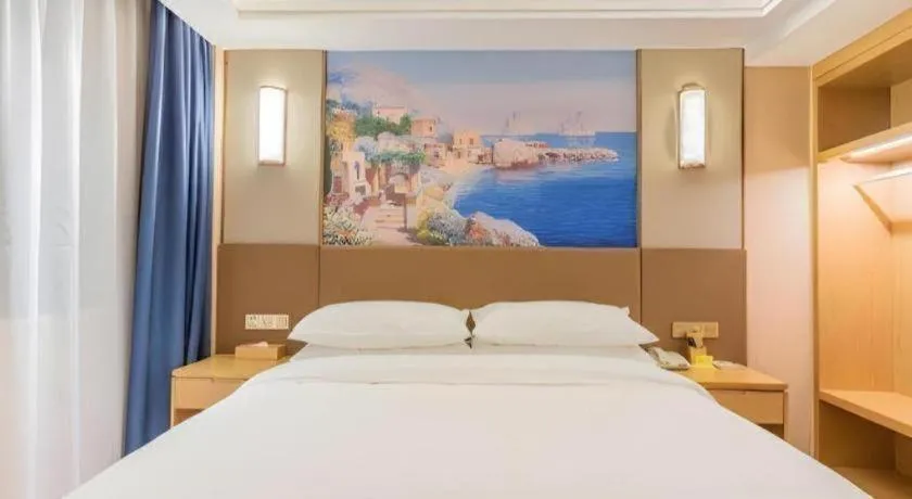 Bed in Vienna Hotel Shandong Qingdao Taidong Pijiu Street Liaoning Road