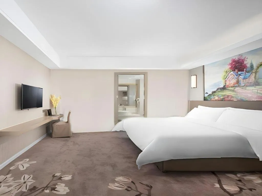 Bed in Vienna Hotel Shandong Qingdao Taidong Pijiu Street Liaoning Road