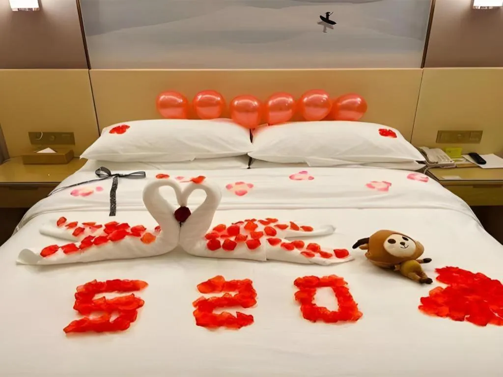 Bed in Vienna Hotel Hunan Huaihua Xupu Wanda Plaza