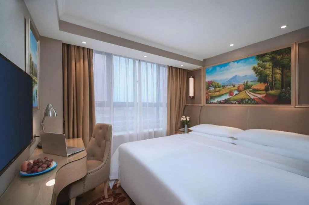 Bed in Vienna Hotel Shandong Liaocheng High-Tech Zong Yueji Park