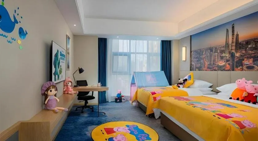 Bed in Vienna Hotel Shaanxi Hanzhong Central Square High-Speed Railway Station