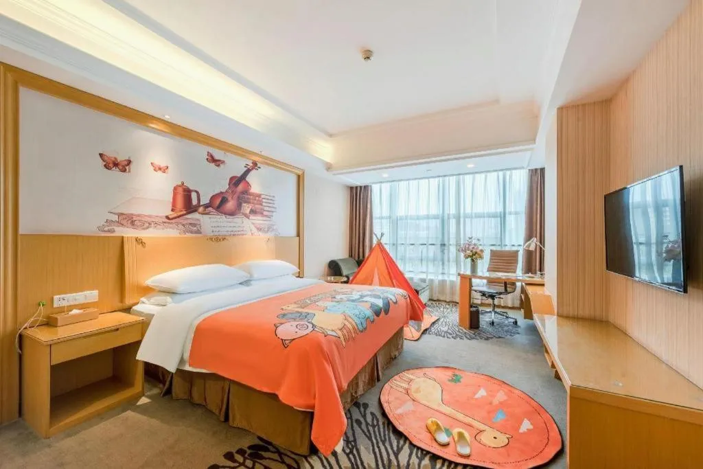 Bed in Vienna Hotel Guangzhou North Station Huaguoshan Metro Station