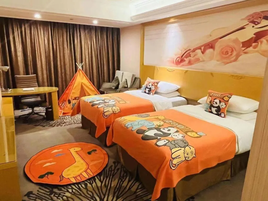 Bed in Vienna Hotel Guangzhou North Station Huaguoshan Metro Station