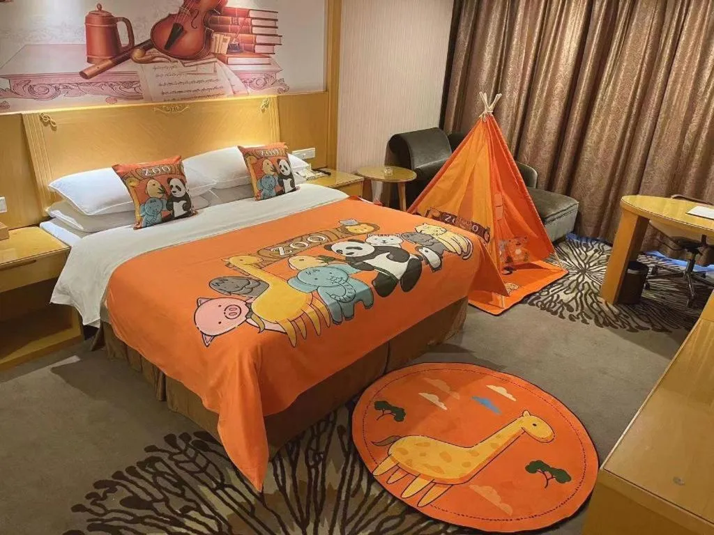 Bed in Vienna Hotel Guangzhou North Station Huaguoshan Metro Station