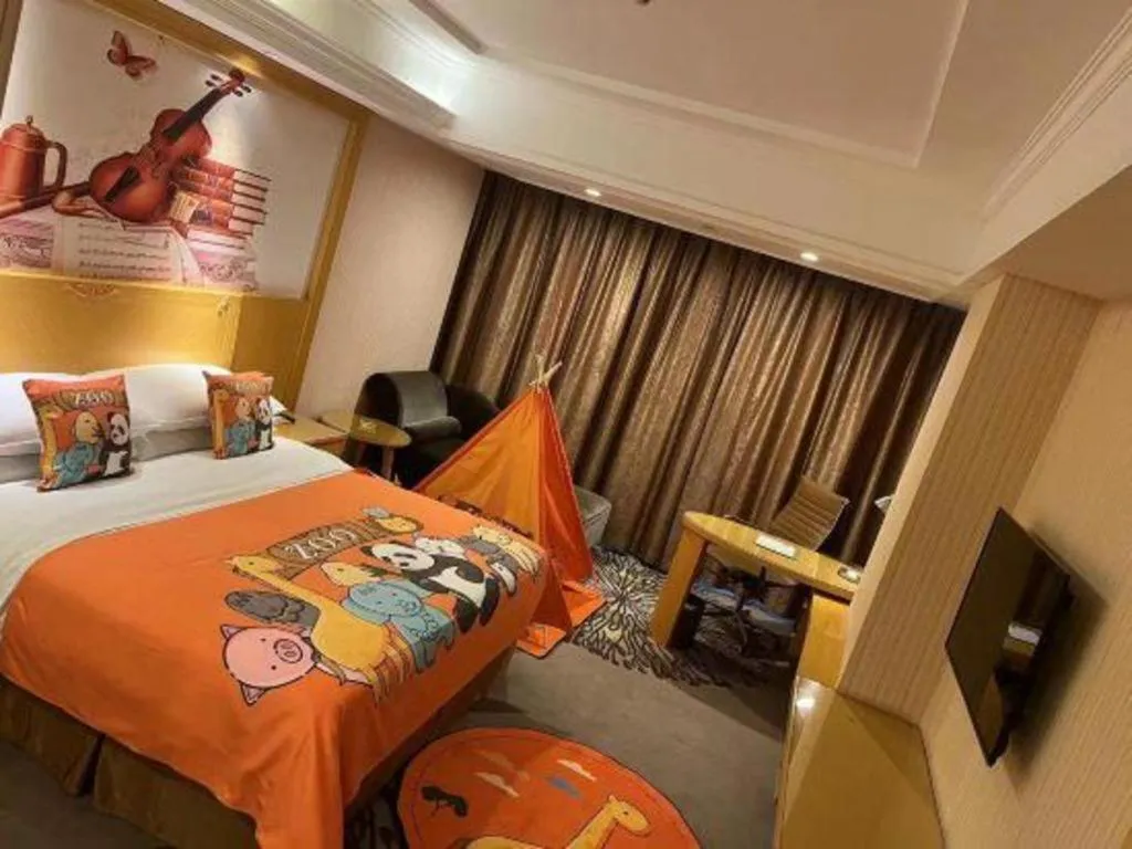 Bed in Vienna Hotel Guangzhou North Station Huaguoshan Metro Station