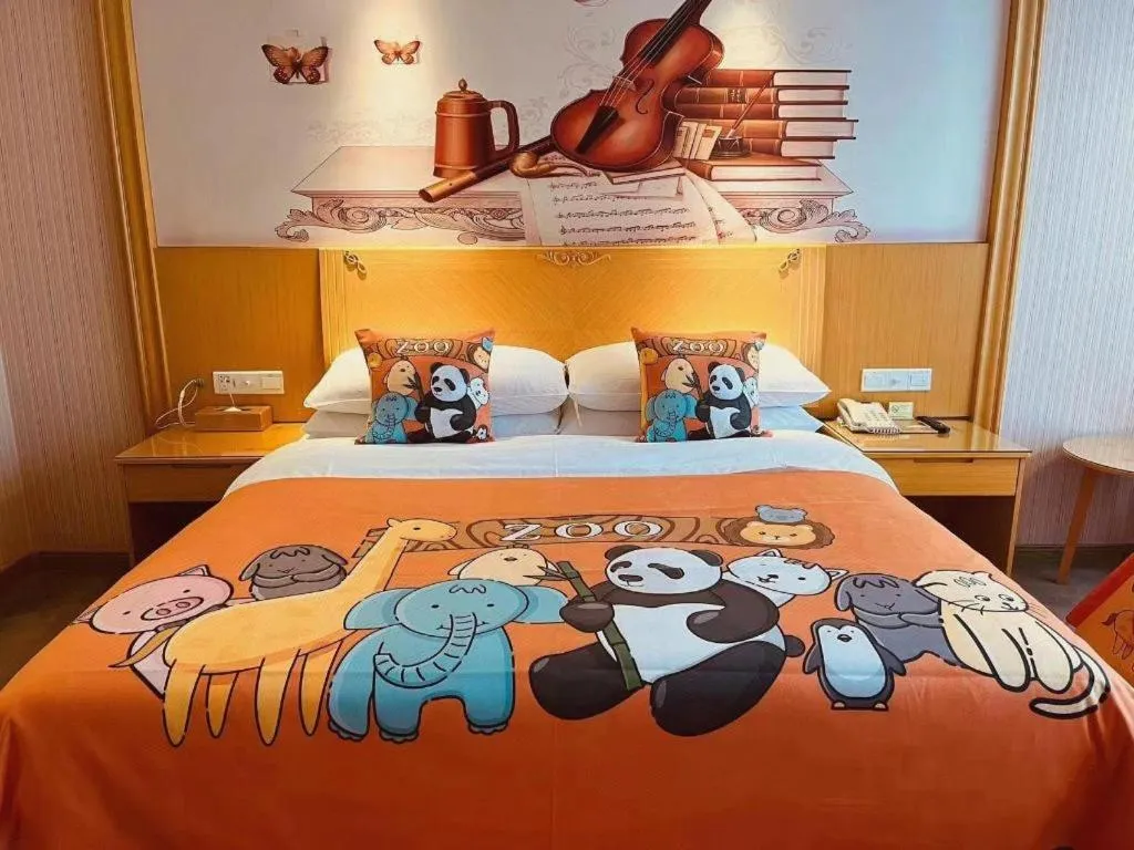 Bed in Vienna Hotel Guangzhou North Station Huaguoshan Metro Station