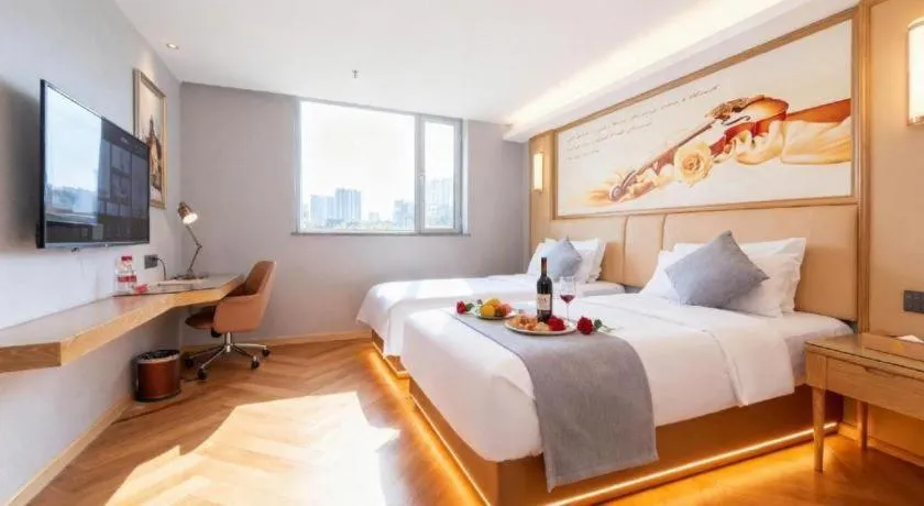 Bed in Vienna Hotel Guangdong Foshan West Station Airport Luocun