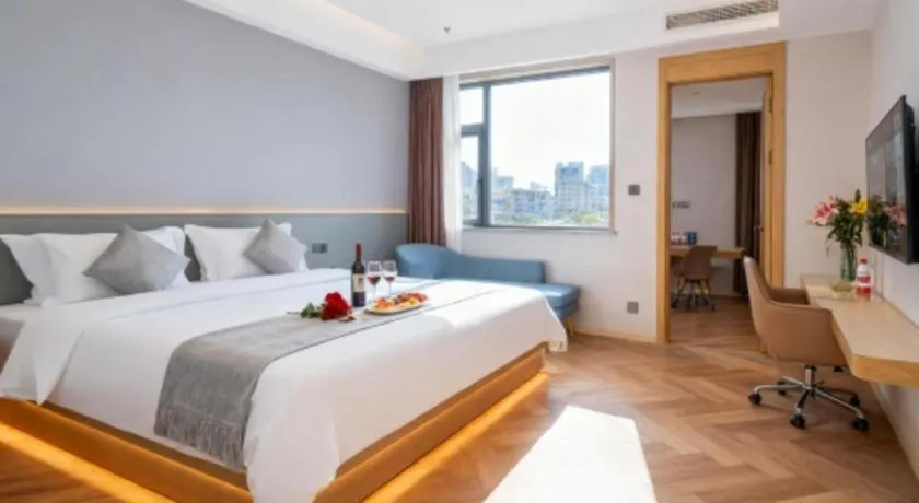 Bed in Vienna Hotel Guangdong Foshan West Station Airport Luocun