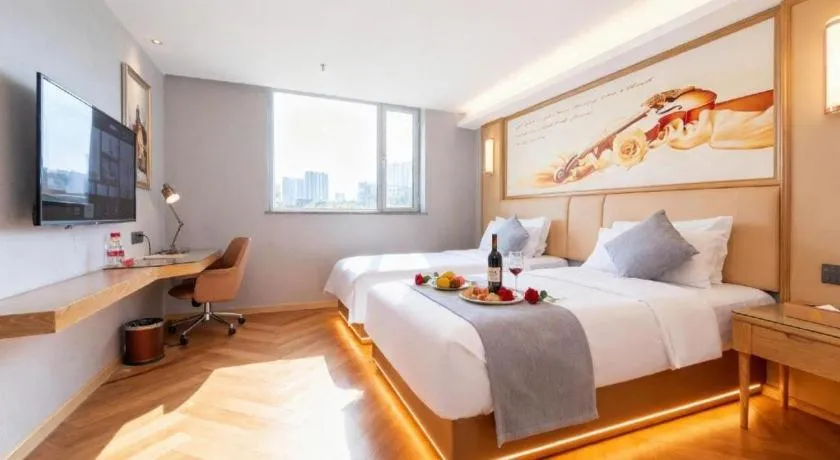 Bed in Vienna Hotel Guangdong Foshan West Station Airport Luocun