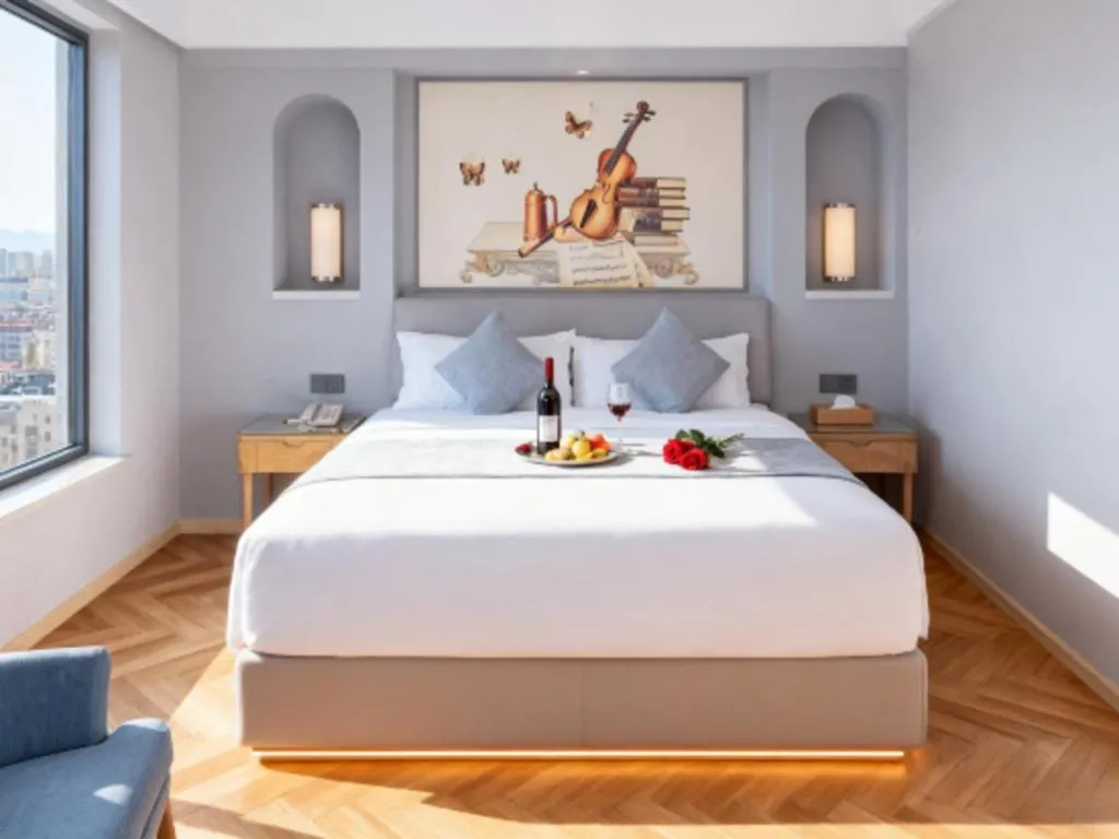 Bed in Vienna Hotel Guangdong Foshan West Station Airport Luocun