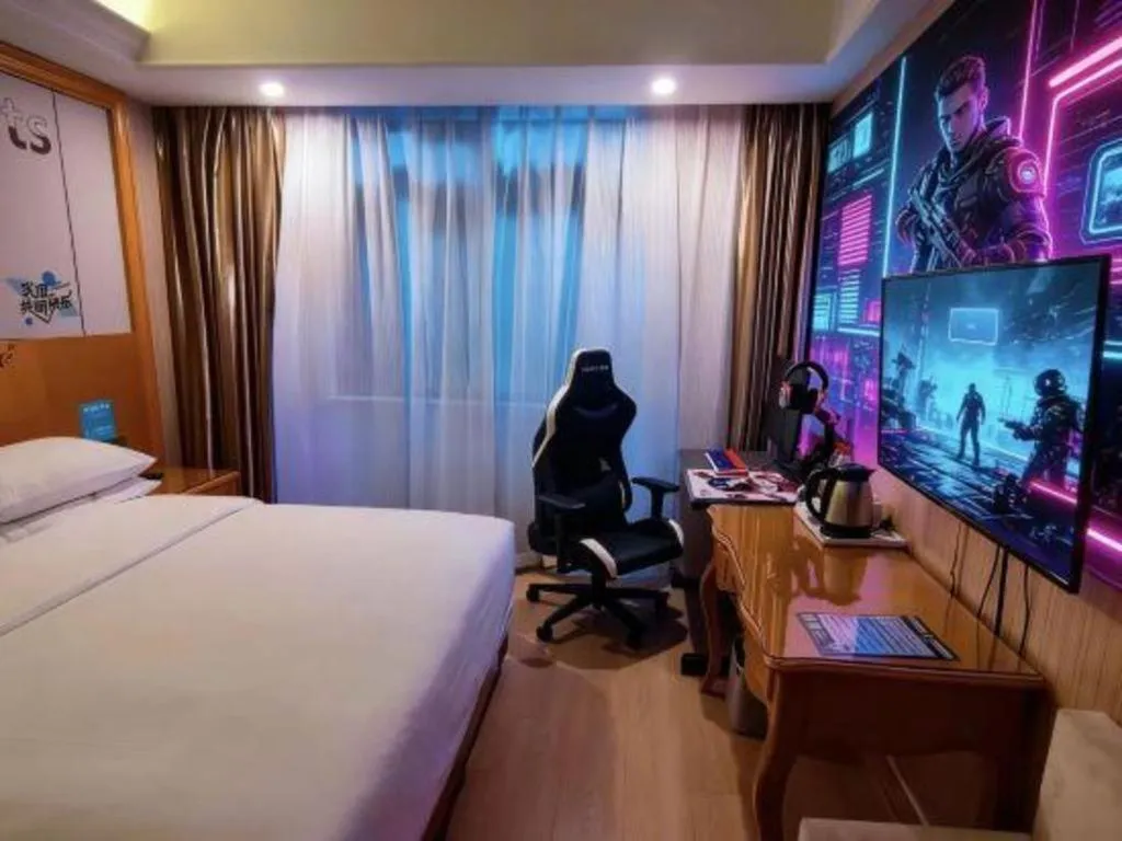 Bed in Vienna Hotel Shanghai Hongqiao National Exhibition Cente Sijing Metro Station