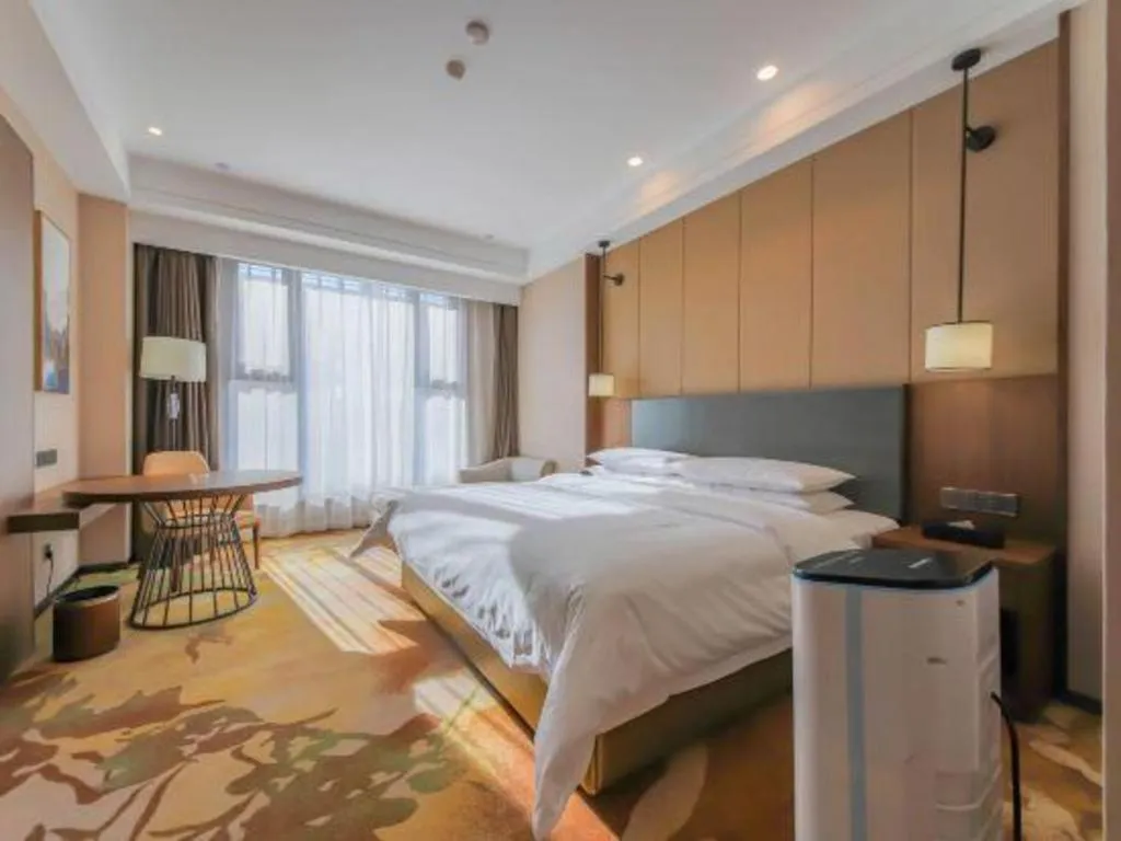 Bed in Venus Royal Hotel Ordos Yijinhuoluo Banner Olympic