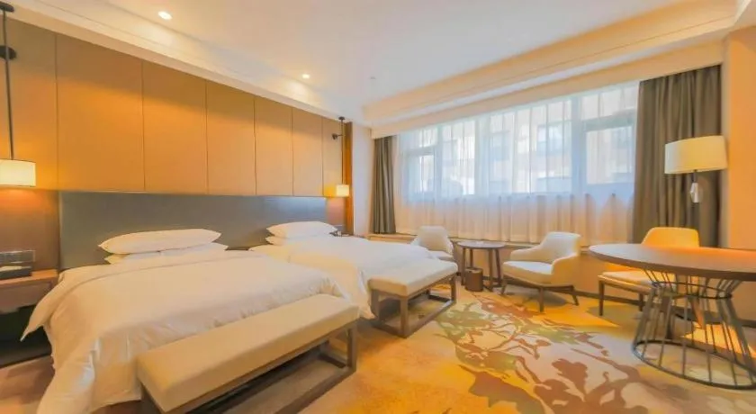 Bed in Venus Royal Hotel Ordos Yijinhuoluo Banner Olympic