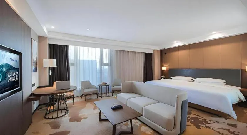 Bed in Venus Royal Hotel Ordos Yijinhuoluo Banner Olympic