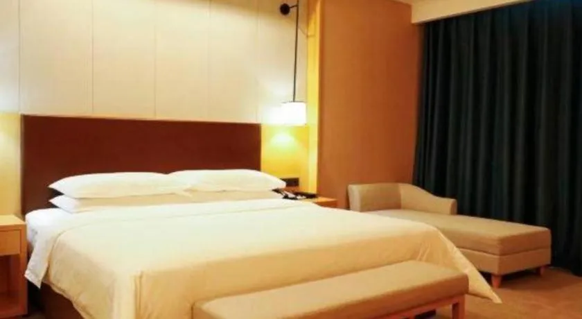 Bed in Venus Royal Hotel Ordos Yijinhuoluo Banner Olympic