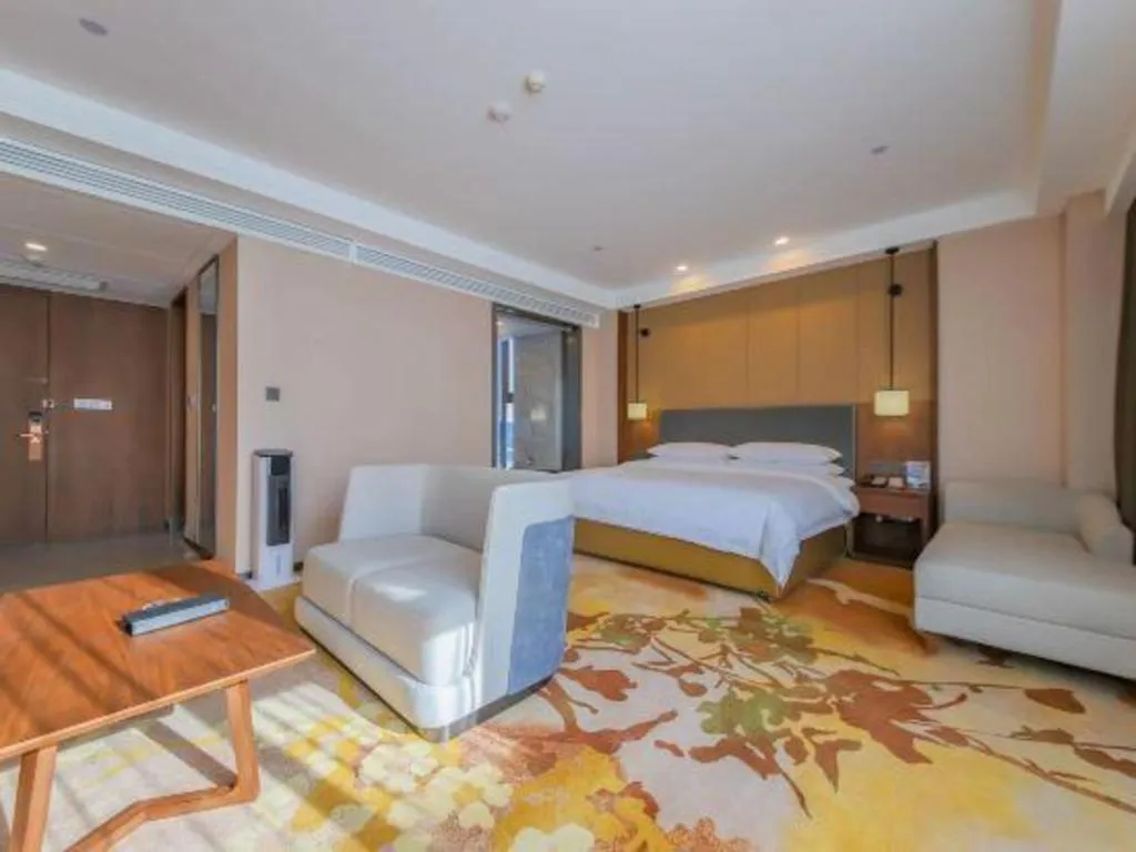 Bed in Venus Royal Hotel Ordos Yijinhuoluo Banner Olympic