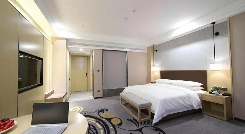 Bed in Venus Royal Hotel Ordos Yijinhuoluo Banner Olympic