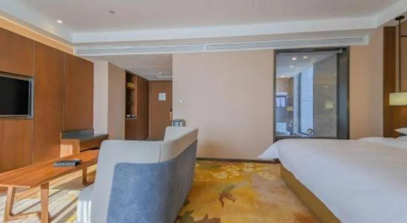 Bed in Venus Royal Hotel Ordos Yijinhuoluo Banner Olympic