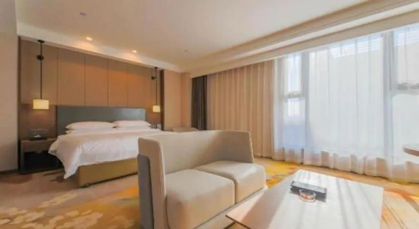 Bed in Venus Royal Hotel Ordos Yijinhuoluo Banner Olympic