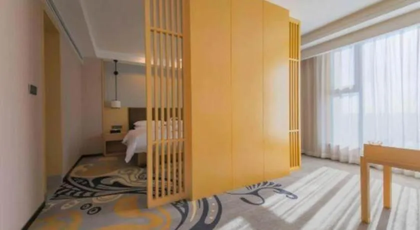 Bed in Venus Royal Hotel Ordos Yijinhuoluo Banner Olympic