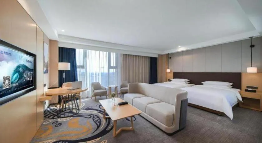 Bed in Venus Royal Hotel Ordos Yijinhuoluo Banner Olympic