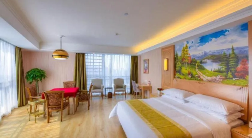 Bed in Vienna Hotel Chengdu Chadianzi Toursim Center