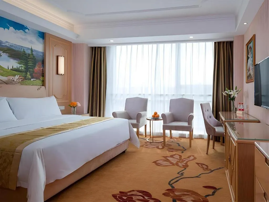 Bed in Vienna Hotel Chengdu Chadianzi Toursim Center