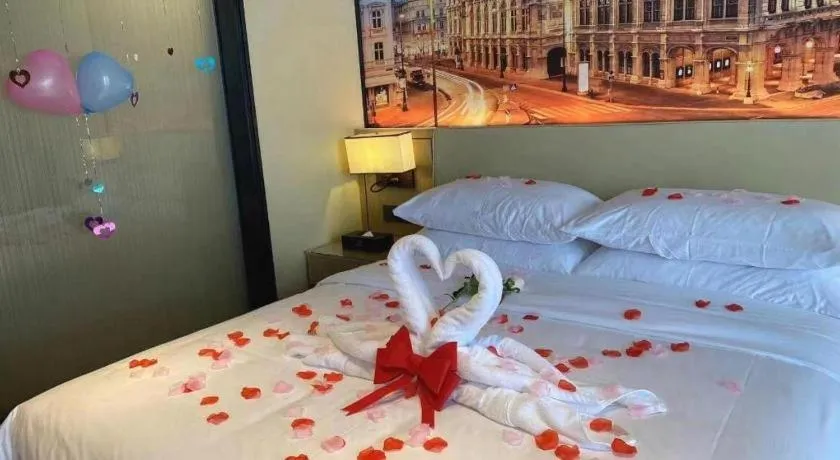 Bed in Vienna Hotel Nanchang West Station Guobo Metro Station